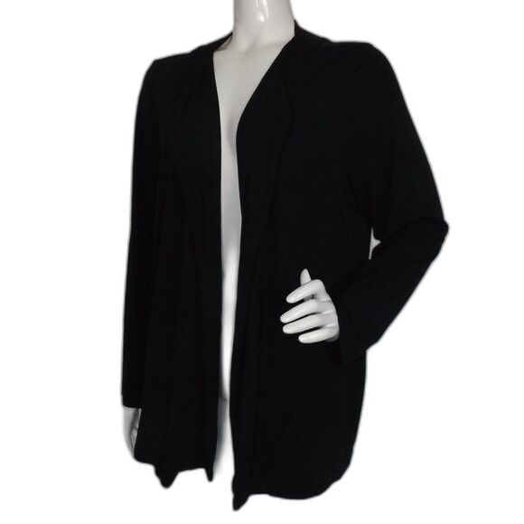 J.Jill Jacket, XL, Lightweight, Black, Open front, Pockets, Long sleeve - Picture 3 of 14